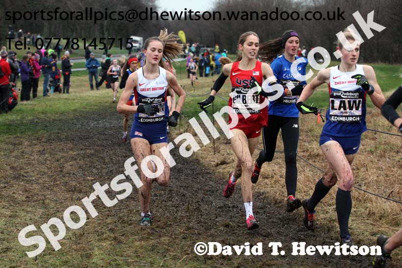 Junior womens Great Edinburgh Cross Country. Photo: David T. Hewitson/Sports for All Pics
